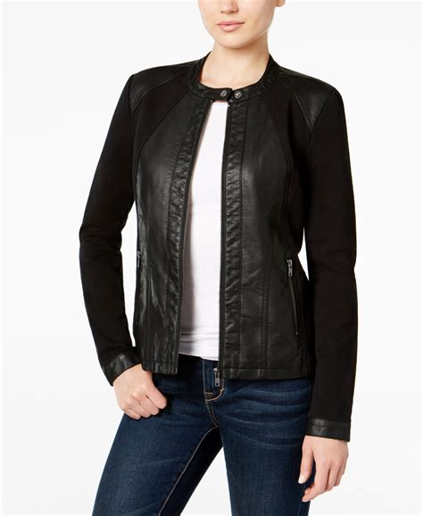 macy's black jacket